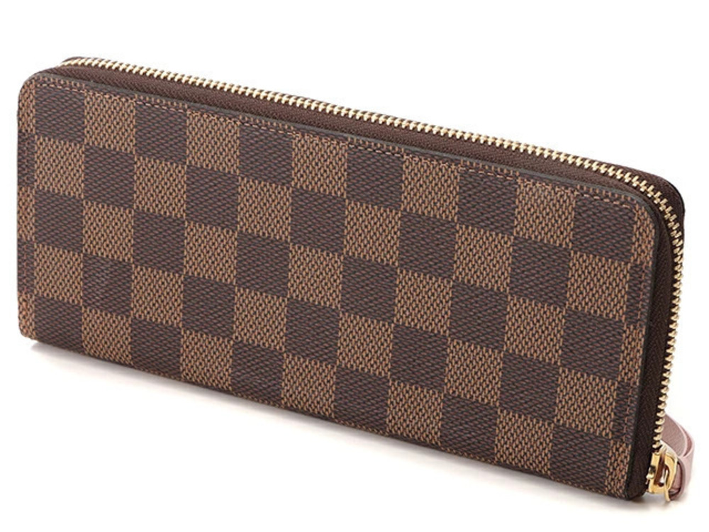 Louis Vuitton Pink Portefeuille Ballerine Damier Clemence Rose Pink